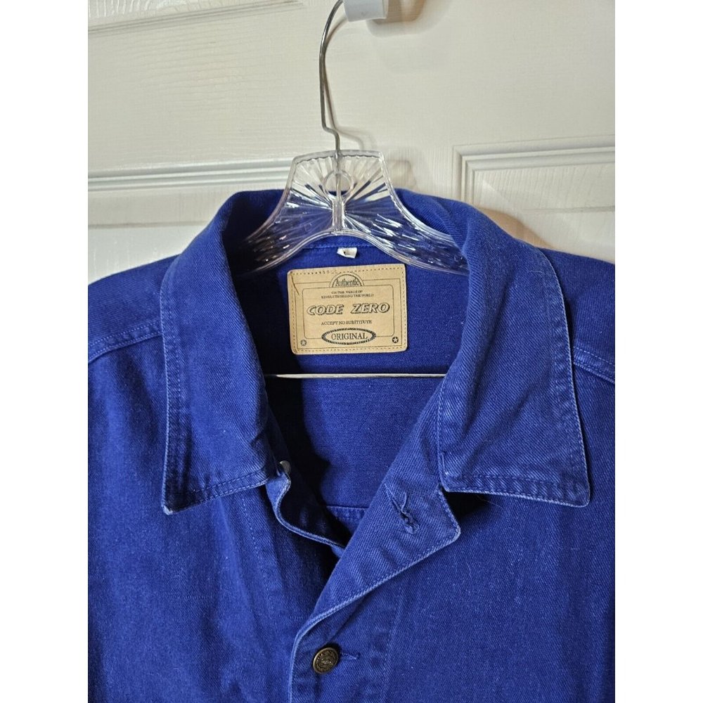 Code Zero Abstract Vtg Button Front Ls Shirt Mens… - image 6